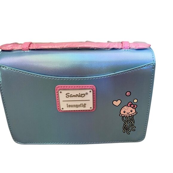Loungefly Sanrio Hello Kitty Mermaid Metallic Crossbody Bag NEW - Picture 3 of 3